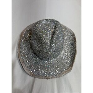 Scala Pronto Cowgirl Straw Hat Bedazzled Rhinestone Bachelorette Party Nashville